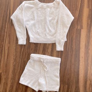 Victoria’s Secret white cozy knit set